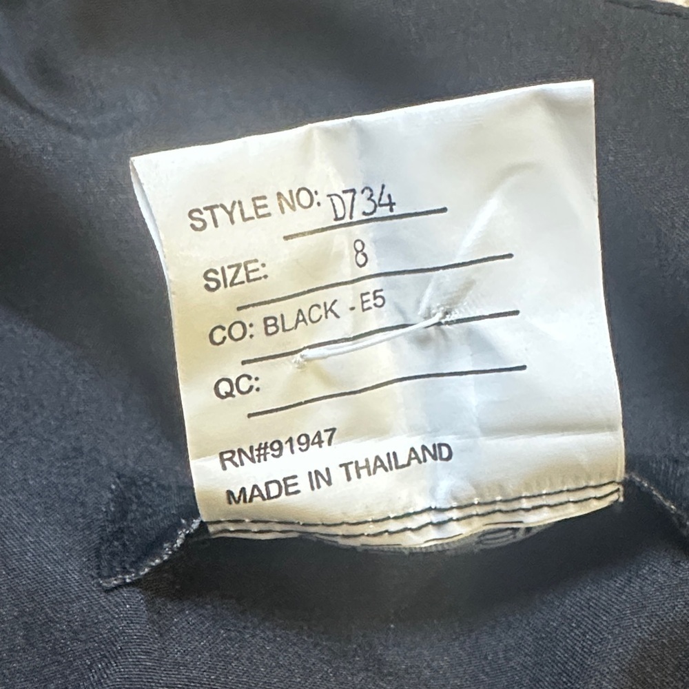 Alfred Sung D734 Black Halter Bow Back Mermaid Gown Size 8 |Formal Bridesmaid - Picture 7 of 9